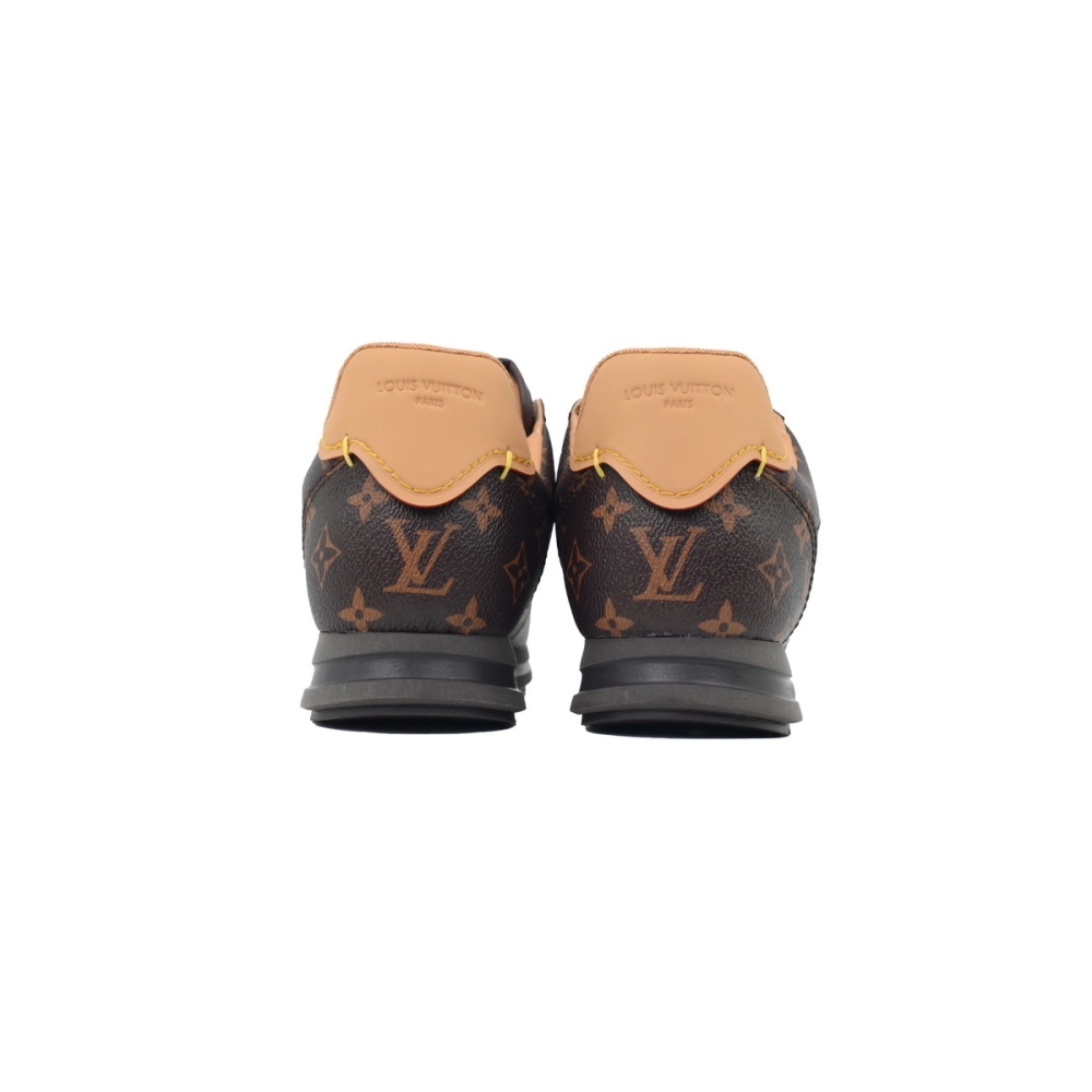 LV BUTTERSOFT Sneaker Lambskin/Plain Calf Leather Brown 1AIKVK
