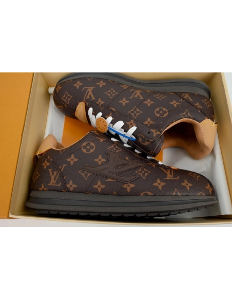 LV BUTTERSOFT Sneaker Lambskin/Plain Calf Leather Brown 1AIKVK