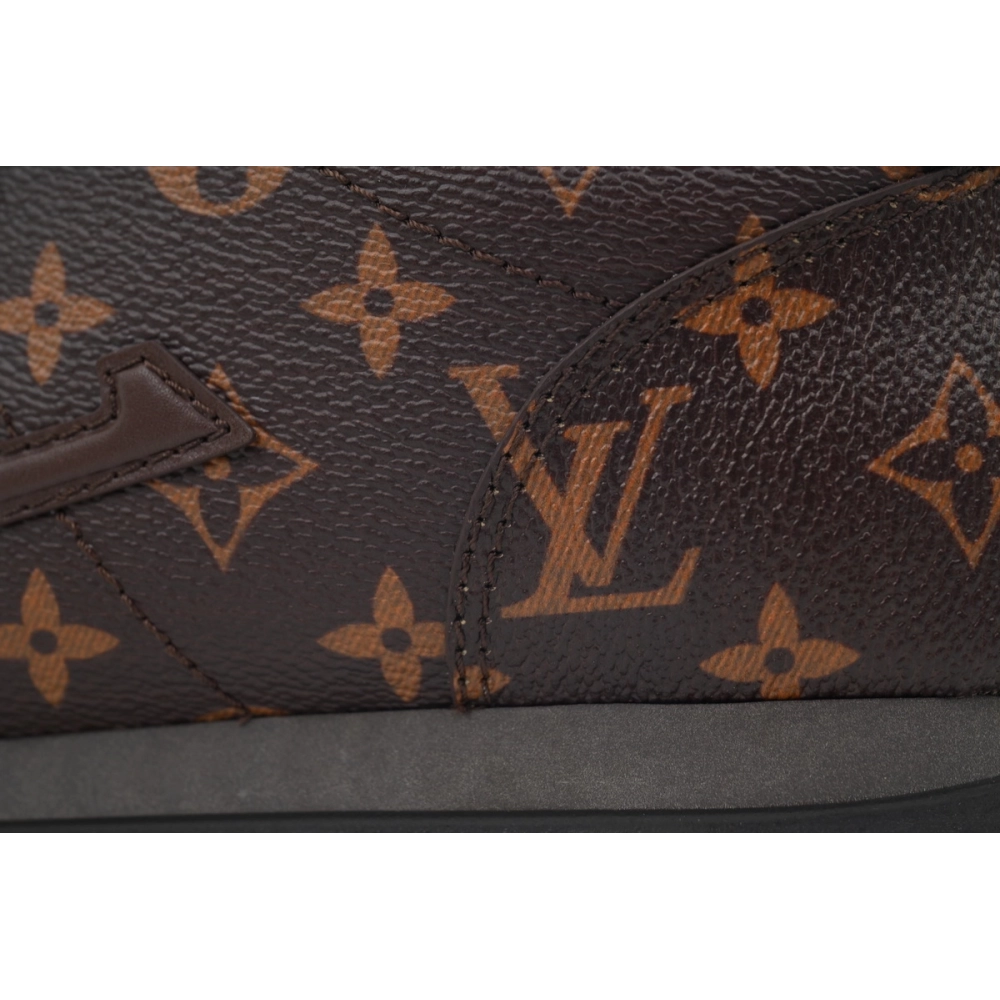 LV BUTTERSOFT Sneaker Lambskin/Plain Calf Leather Brown 1AIKVK