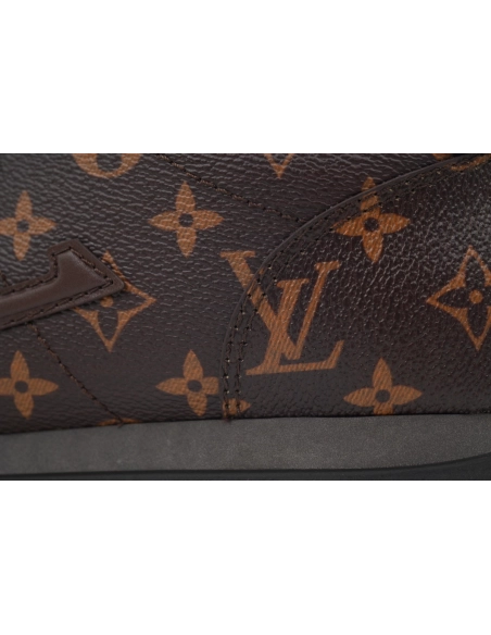 LV BUTTERSOFT Sneaker Lambskin/Plain Calf Leather Brown 1AIKVK