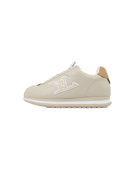 LV BUTTERSOFT Sneaker Lambskin/Plain Calf Leather Beige 1AIKJ4