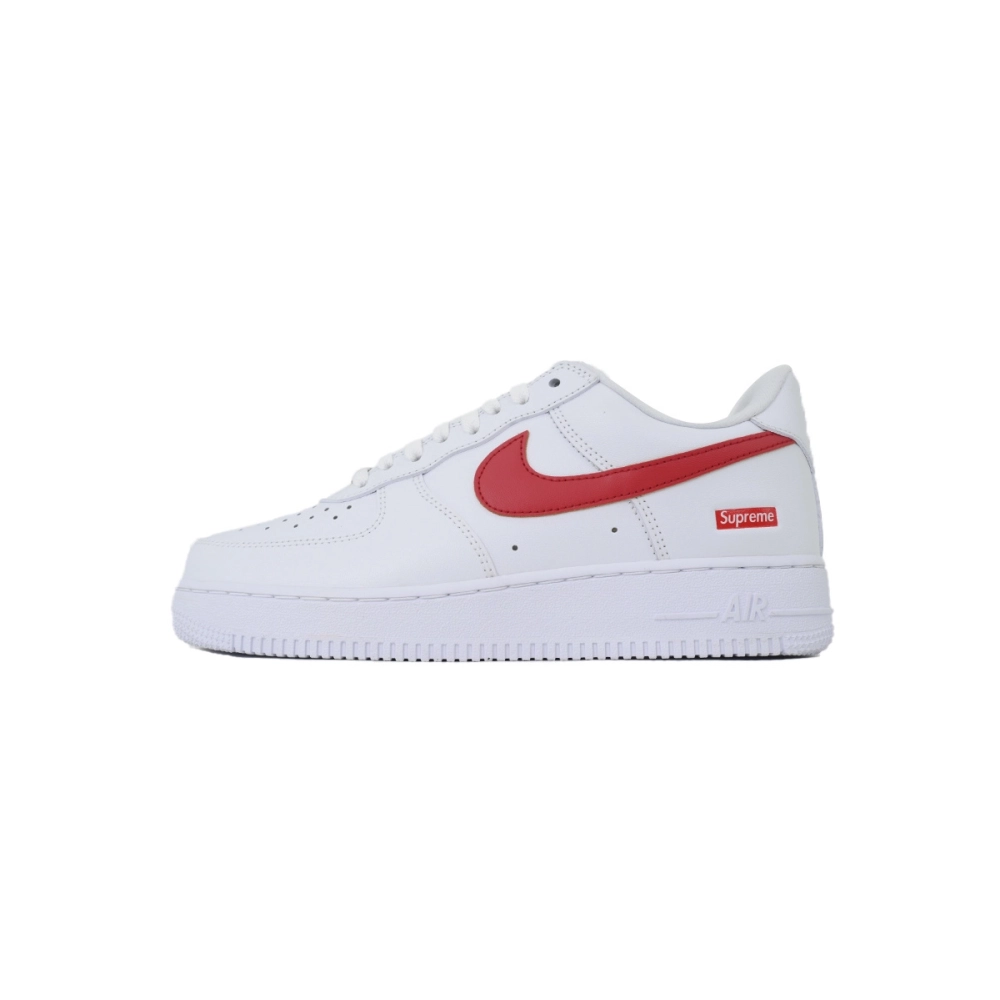 Nike Supreme x Air Force 1 LowBox Logo-Speed RedShanghai Exclusive CU9225-101