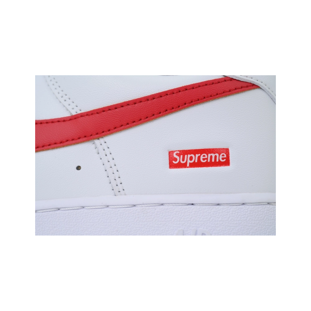 Nike Supreme x Air Force 1 LowBox Logo-Speed RedShanghai Exclusive CU9225-101