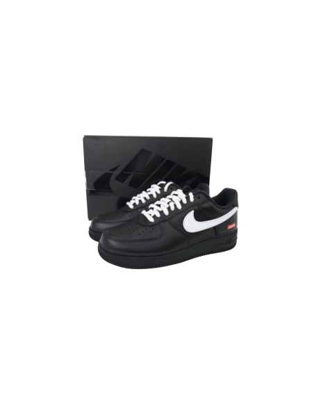 Nike Supreme x Air Force 1 Low Black Warrior Black And White CU9225-001