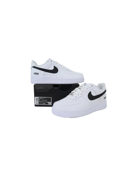 Nike Supreme x Air Force 1 Low Box Logo - White Black CU9225-102