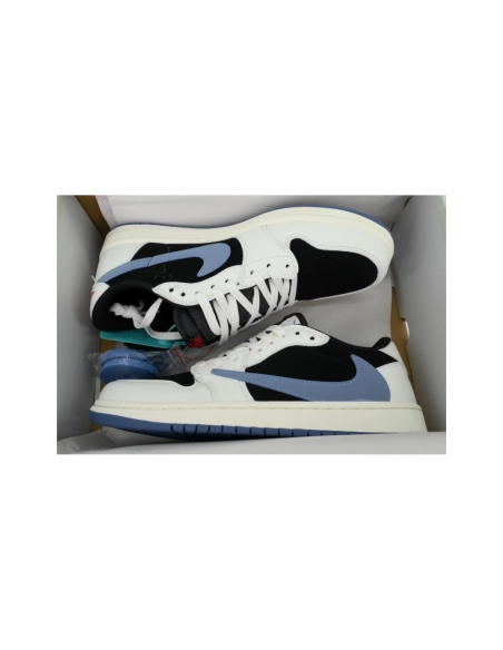 Travis Scott x Air Jordan 1 Low Low Hooked Black Jade DM7866-040