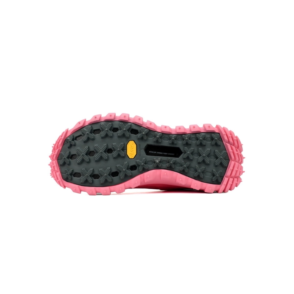 Moncler Trailgrip Knit High Top Sneakers Black Pink