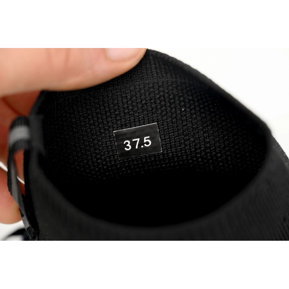 Moncler Trailgrip Knit High Top Sneakers Pure Black
