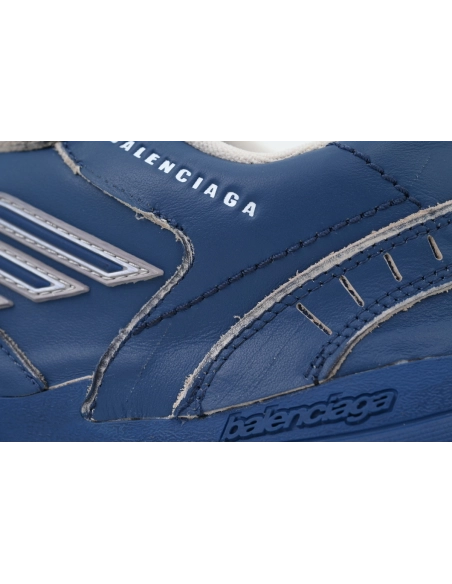 Balenciaga Hamptons Worn-out Trainers Navy Blue 841765 WCURS 4090