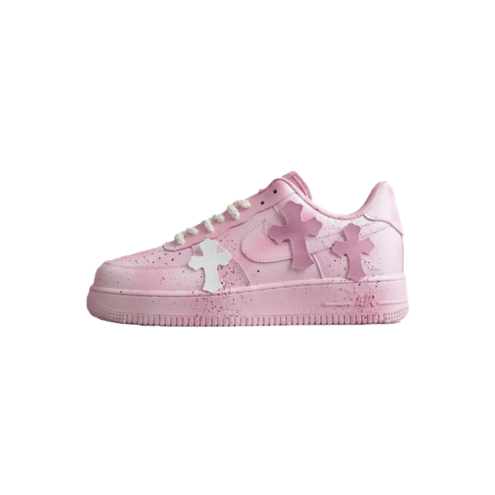 Pink Chrome Hearts Air Force 1