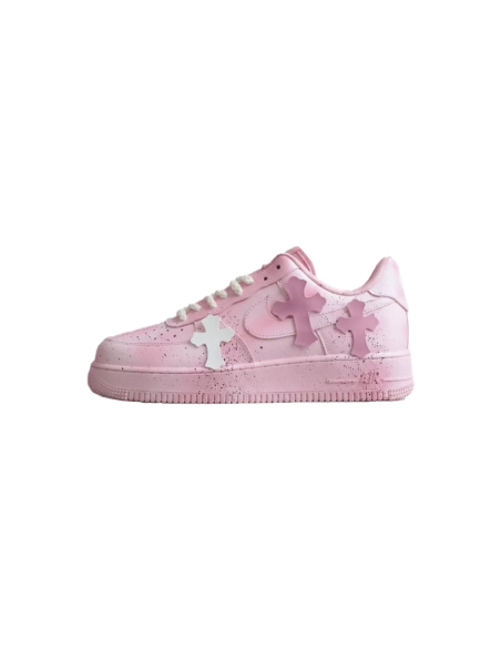 Pink Chrome Hearts Air Force 1