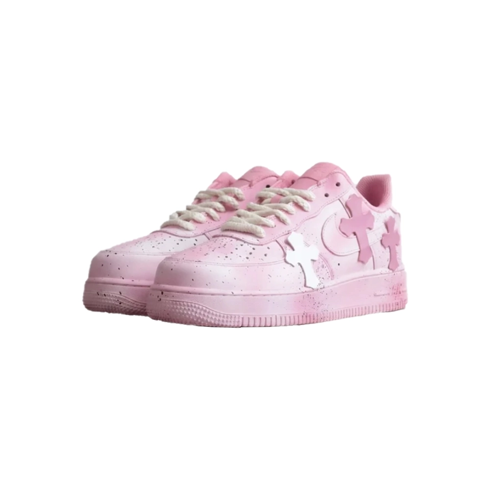 Pink Chrome Hearts Air Force 1