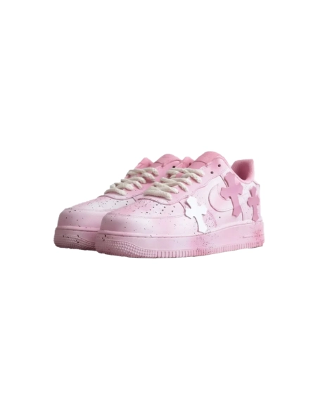 Pink Chrome Hearts Air Force 1