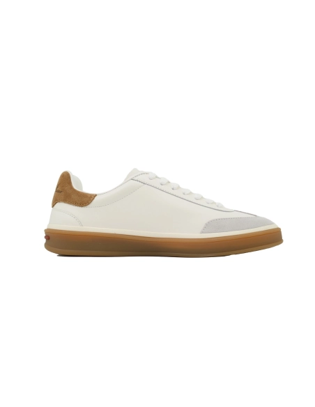 Loro Piana Tennis Walk Sneaker Suede Calf Split Beige