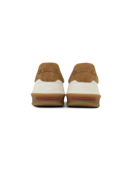 Loro Piana Tennis Walk Sneaker Suede Calf Split Beige