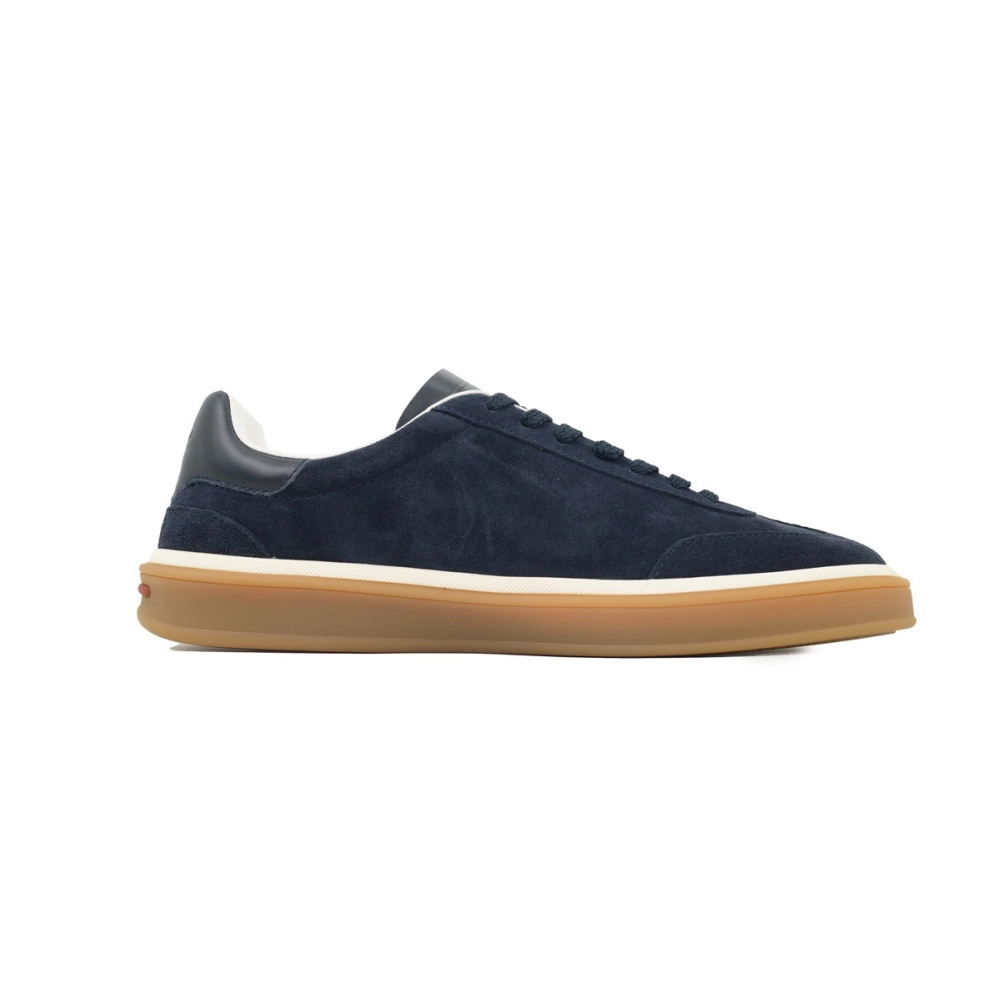Loro Piana Tennis Walk Sneaker Suede Calf Split Slate Blue