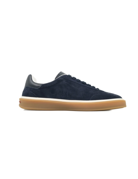 Loro Piana Tennis Walk Sneaker Suede Calf Split Slate Blue