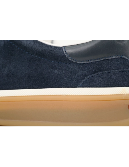 Loro Piana Tennis Walk Sneaker Suede Calf Split Slate Blue