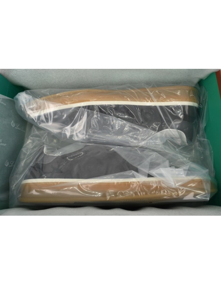 Loro Piana Tennis Walk Sneaker Suede Calf Split Grayish Brown