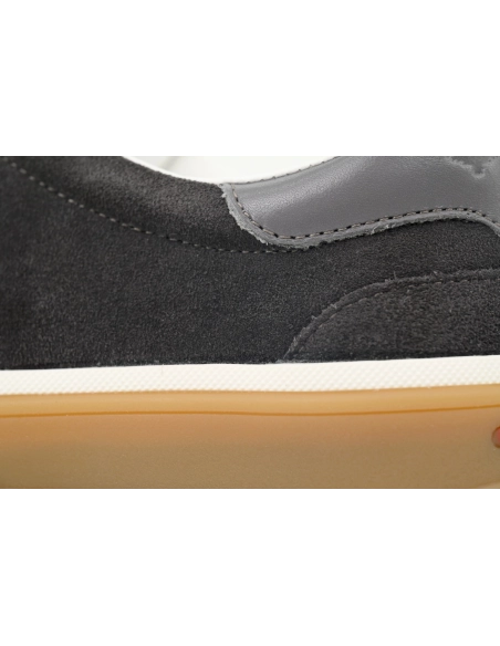 Loro Piana Tennis Walk Sneaker Suede Calf Split Grayish Brown