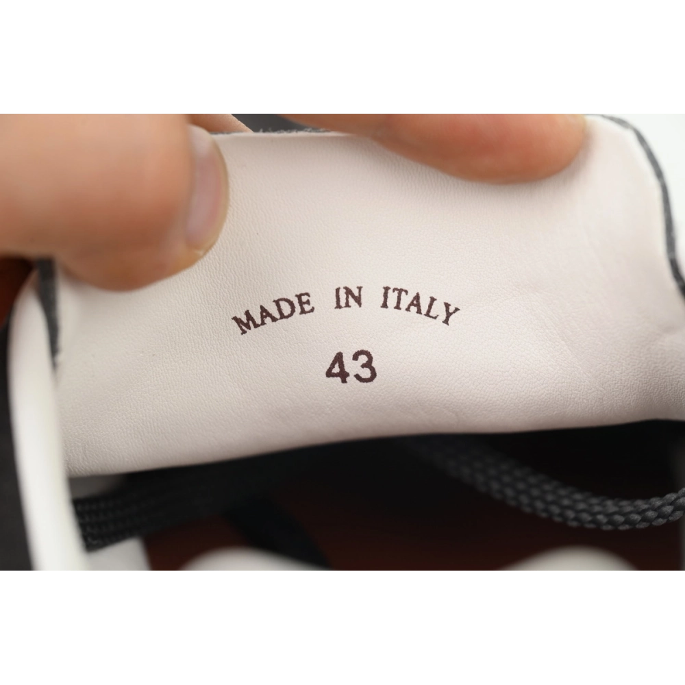 Loro Piana Tennis Walk Sneaker Suede Calf Split Grayish Brown