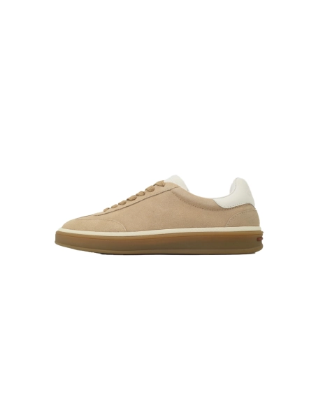 Loro Piana Tennis Walk Sneaker Suede Calf Split Brown And White