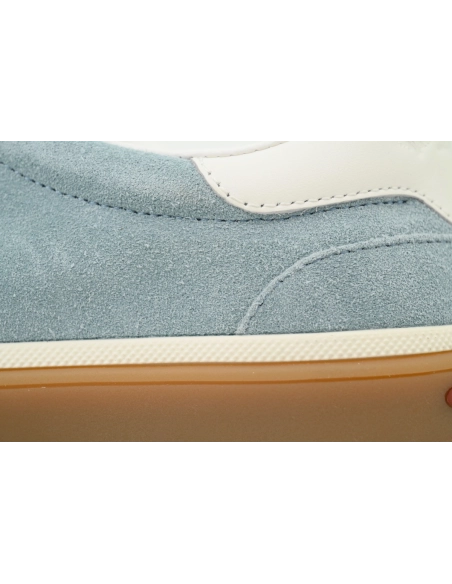 Loro Piana Tennis Walk Sneaker Suede Calf Split Blue And White