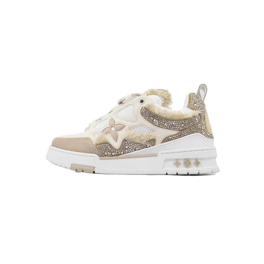 Louis Vuitton LV Skate Sneaker Horse Hair Apricot Diamond