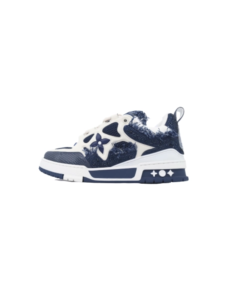 Louis Vuitton LV Skate Sneaker Horse Hair Blue Diamond