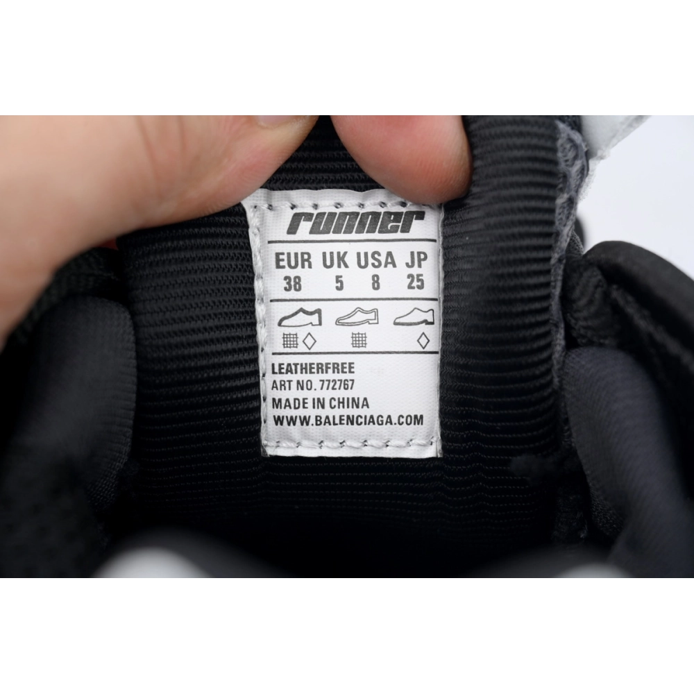 Balenciaga Runner Sneaker Grey Black Yellow 772767 W3RMU 1279