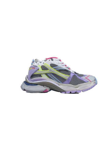 Balenciaga Runner Sneaker Pink Purple And Fluorescent Green 772767 W3RNY 0361