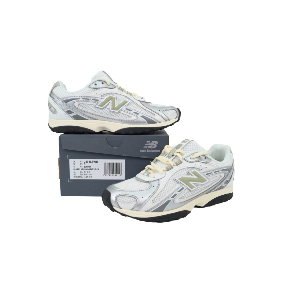 New Balance 204L Silver Metallic Sage Green U204LSWB