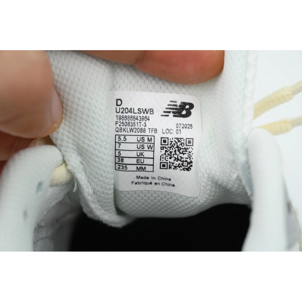 New Balance 204L Silver Metallic Sage Green U204LSWB