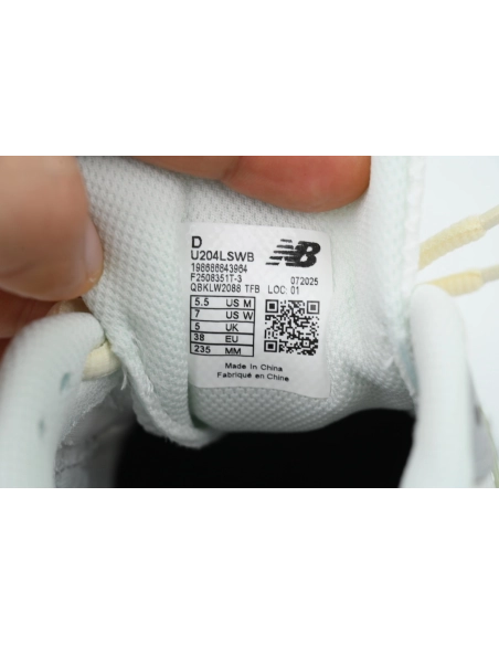 New Balance 204L Silver Metallic Sage Green U204LSWB