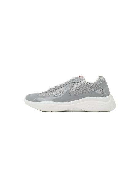 Prada Patent Grey White