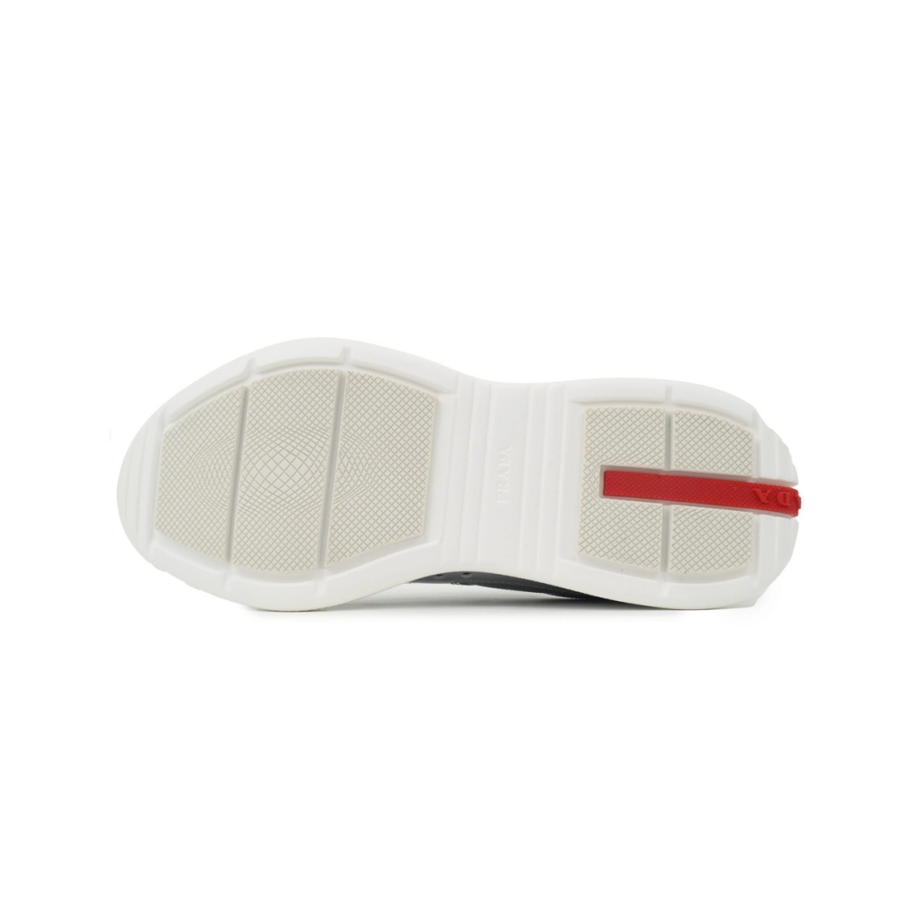 Prada Patent Grey White