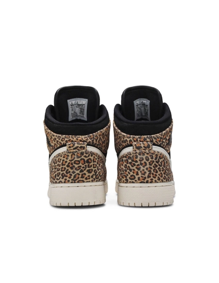 AIR JORDAN 1 MID SE GS LEOPARD BQ6931 021,AIR JORDAN 1 MID,Air Jordan