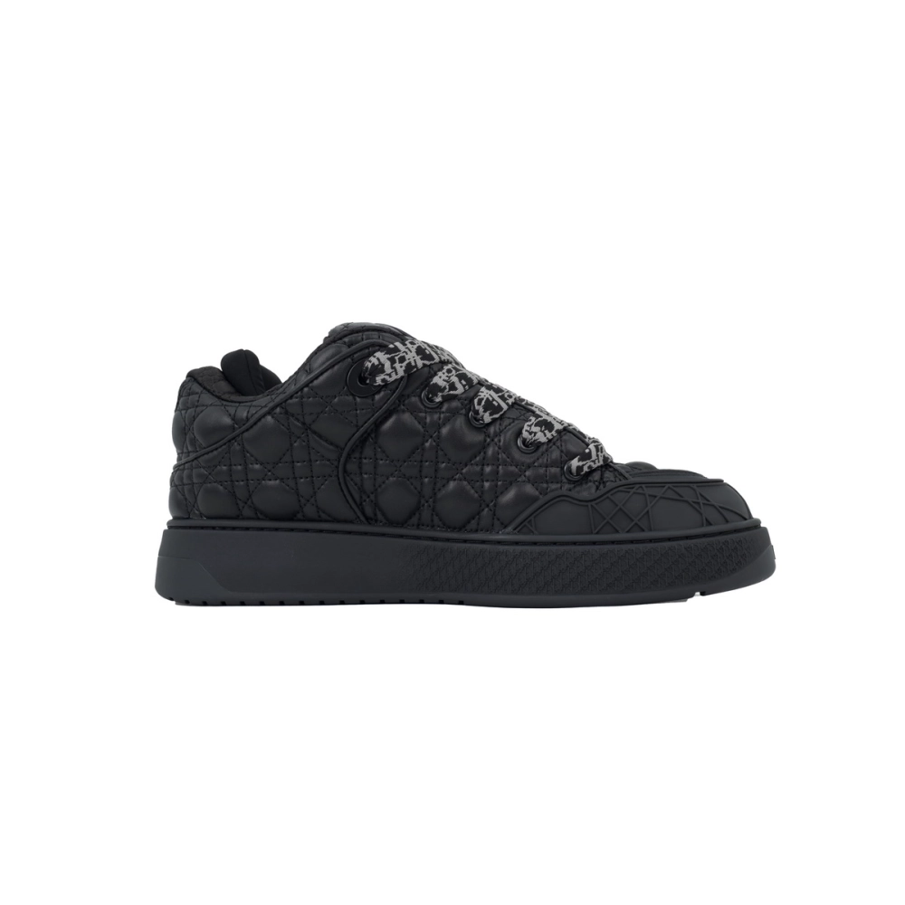 Dior B9S Skater Sneaker Black Quilted Cannage Calfskin