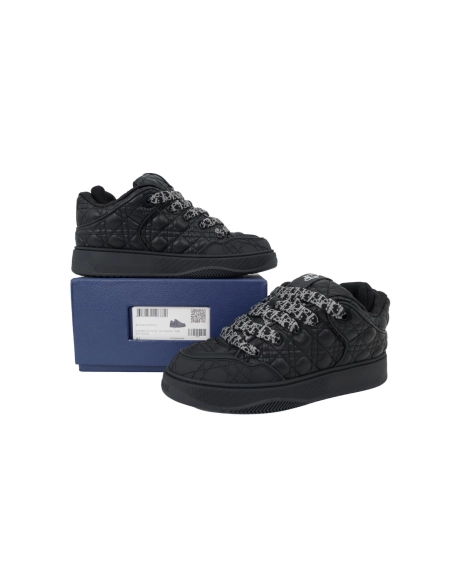 Dior B9S Skater Sneaker Black Quilted Cannage Calfskin