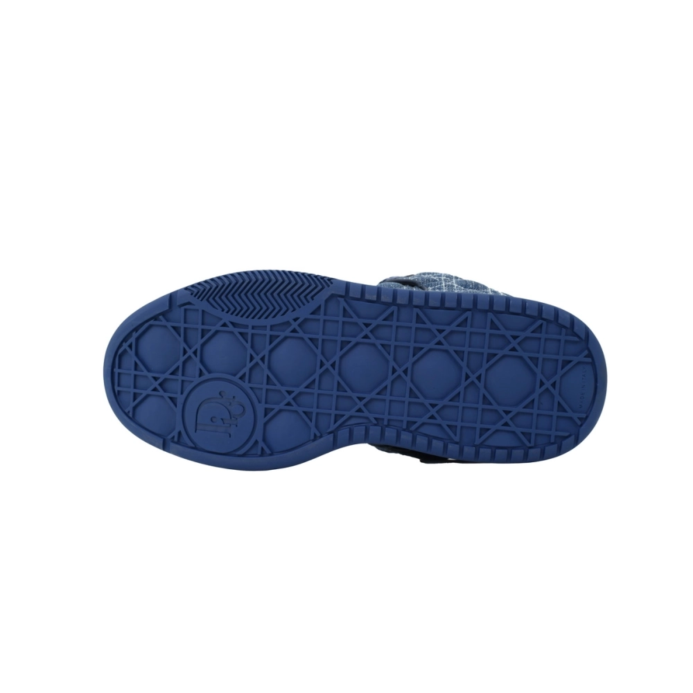 Dior B9S Skater Sneaker Blue Kumo Cannage Denim