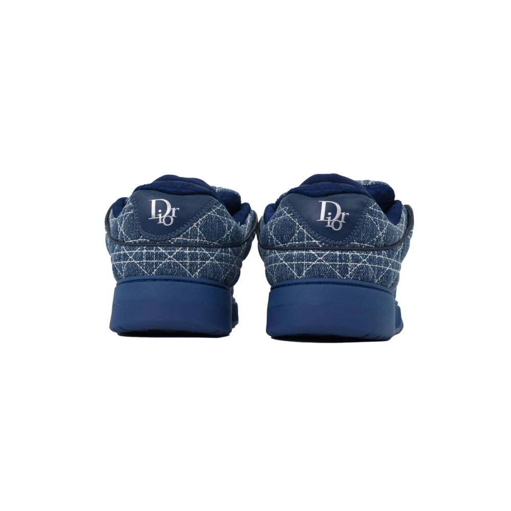 Dior B9S Skater Sneaker Blue Kumo Cannage Denim