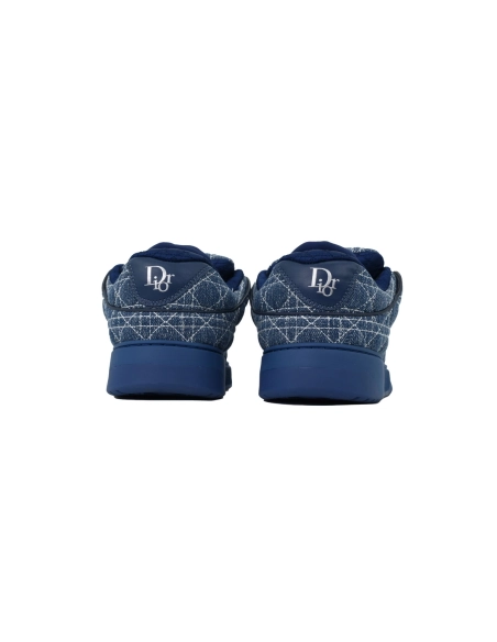 Dior B9S Skater Sneaker Blue Kumo Cannage Denim