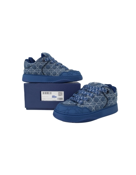 Dior B9S Skater Sneaker Blue Kumo Cannage Denim