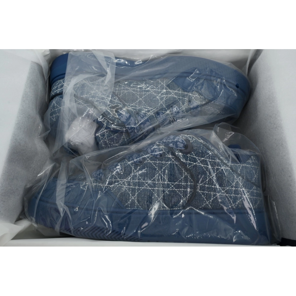Dior B9S Skater Sneaker Blue Kumo Cannage Denim