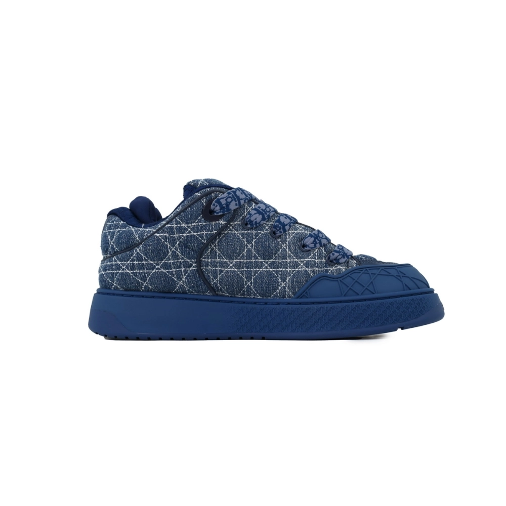 Dior B9S Skater Sneaker Blue Kumo Cannage Denim