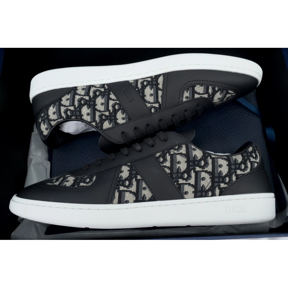 Dior B01 Matchpoint Sneaker White And Black Print