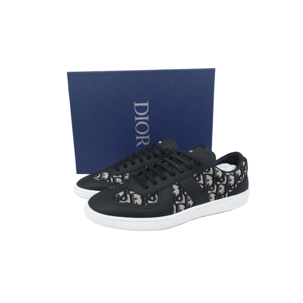 Dior B01 Matchpoint Sneaker White And Black Print