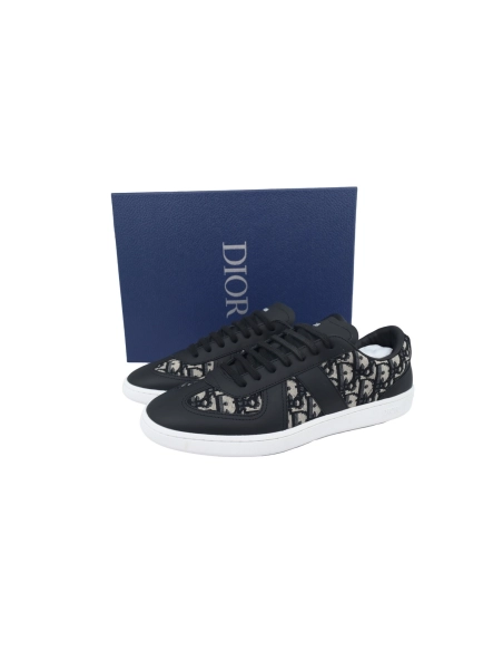 Dior B01 Matchpoint Sneaker White And Black Print