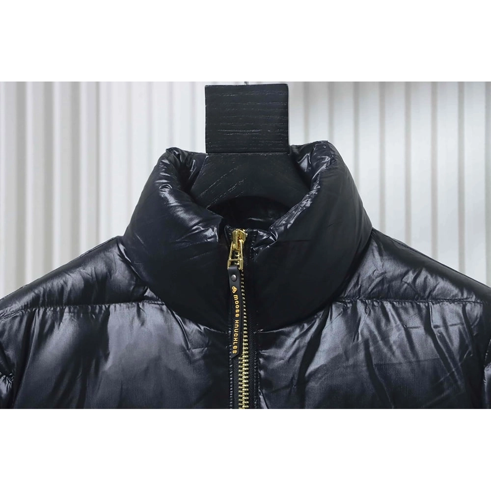 Moose Knuckles Stand Collar Large Check Down Jacket TSK2,Moose Knuckles