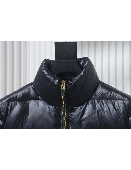 Moose Knuckles Stand Collar Large Check Down Jacket TSK2,Moose Knuckles